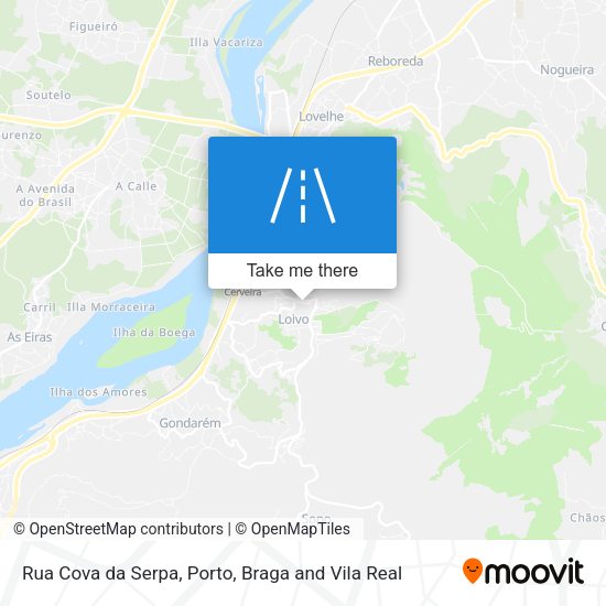 Rua Cova da Serpa map