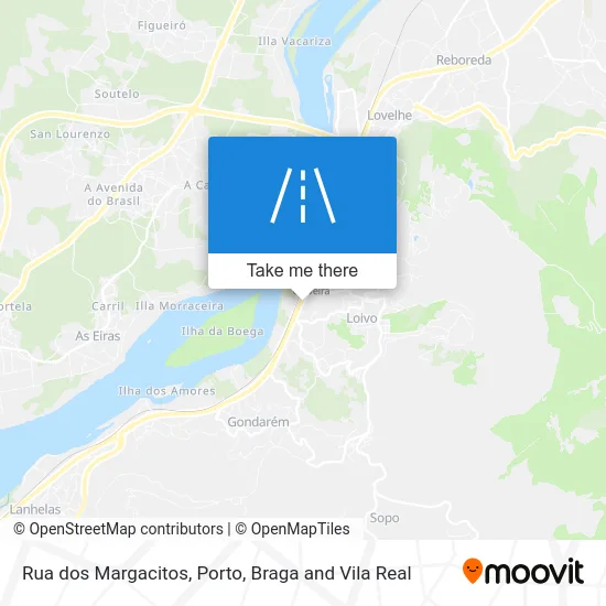 Rua dos Margacitos map