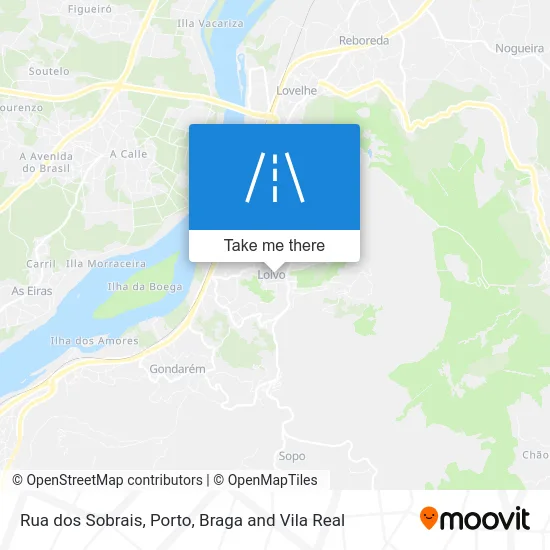 Rua dos Sobrais map