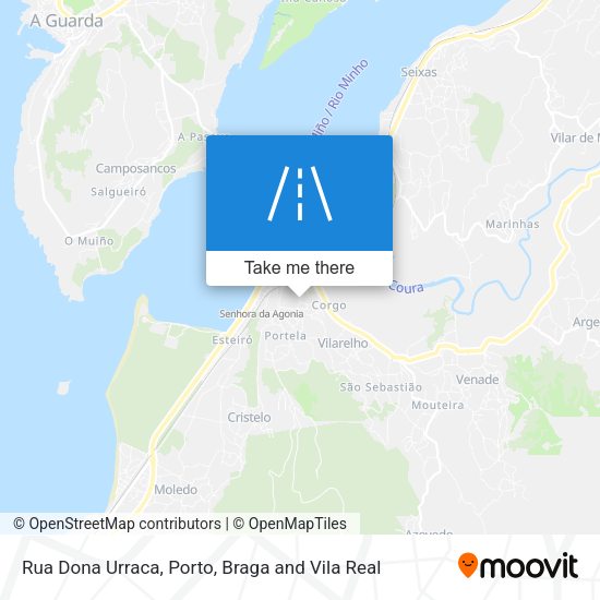 Rua Dona Urraca mapa
