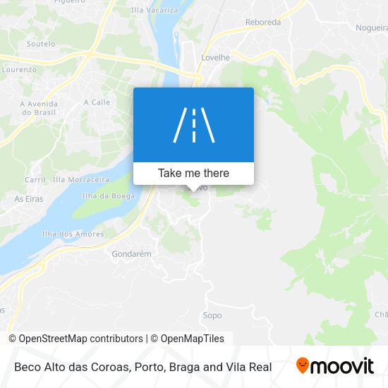 Beco Alto das Coroas mapa