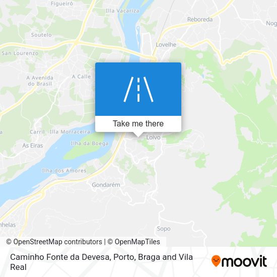 Caminho Fonte da Devesa map