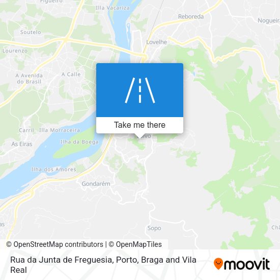 Rua da Junta de Freguesia mapa