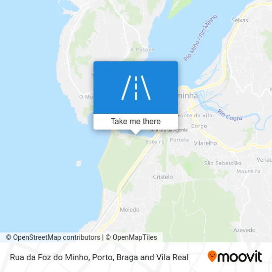 Rua da Foz do Minho map