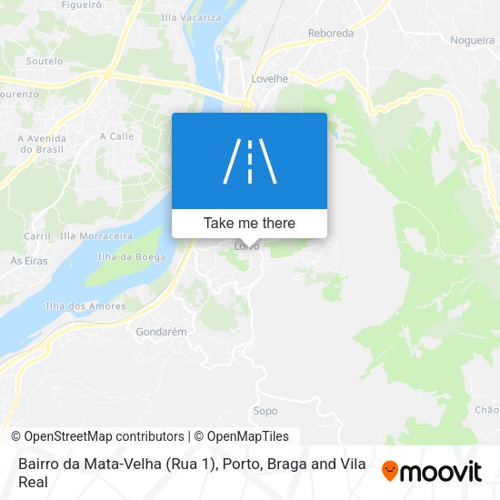 Bairro da Mata-Velha (Rua 1) mapa