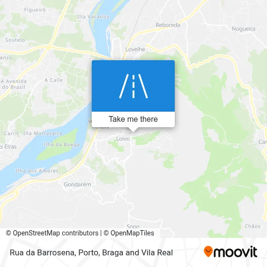 Rua da Barrosena map