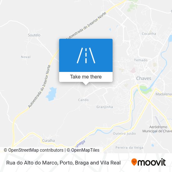 Rua do Alto do Marco mapa