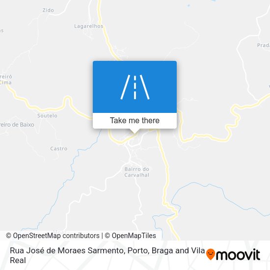 Rua José de Moraes Sarmento mapa