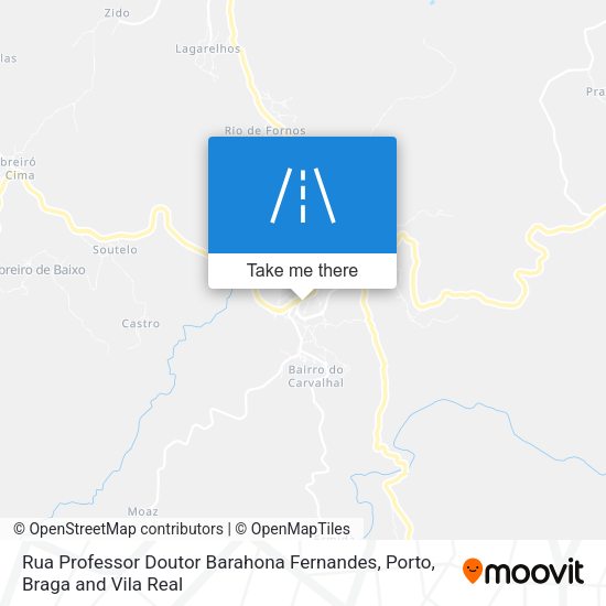 Rua Professor Doutor Barahona Fernandes mapa