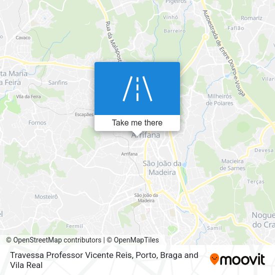 Travessa Professor Vicente Reis mapa