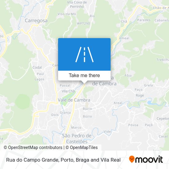 Rua do Campo Grande mapa