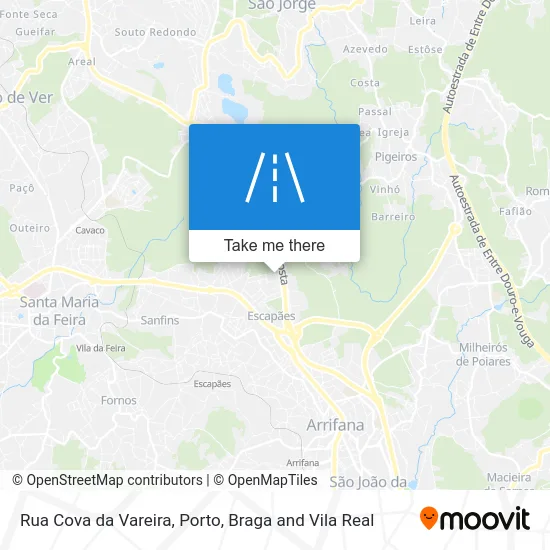 Rua Cova da Vareira map