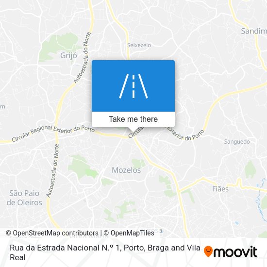 Rua da Estrada Nacional N.º 1 map
