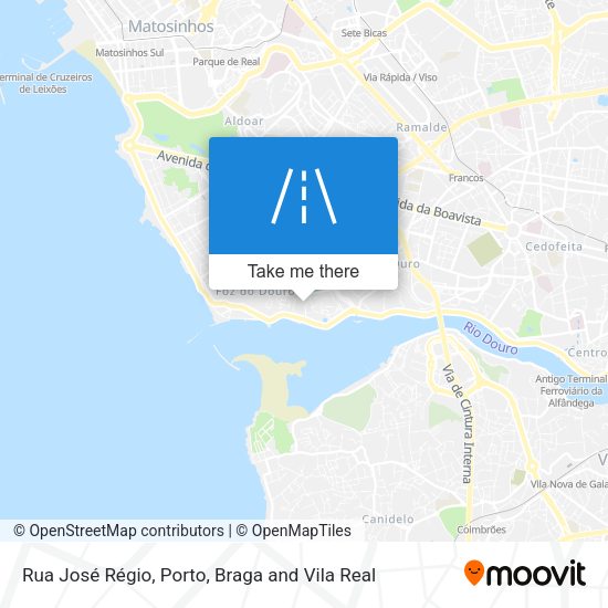 Rua José Régio mapa