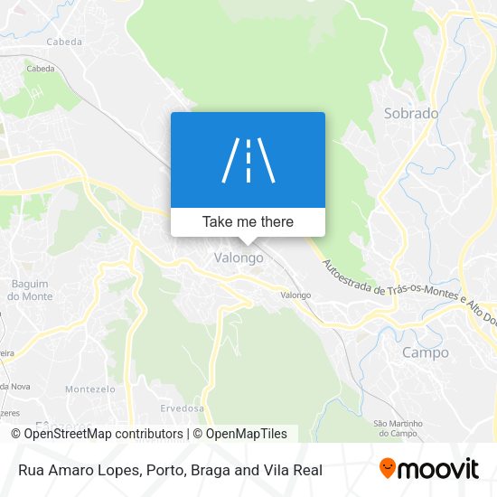 Rua Amaro Lopes mapa
