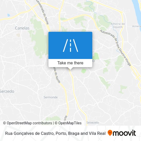 Rua Gonçalves de Castro mapa