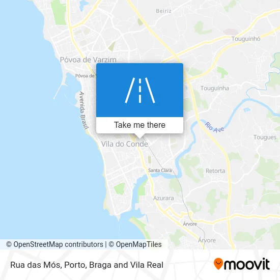 Rua das Mós map