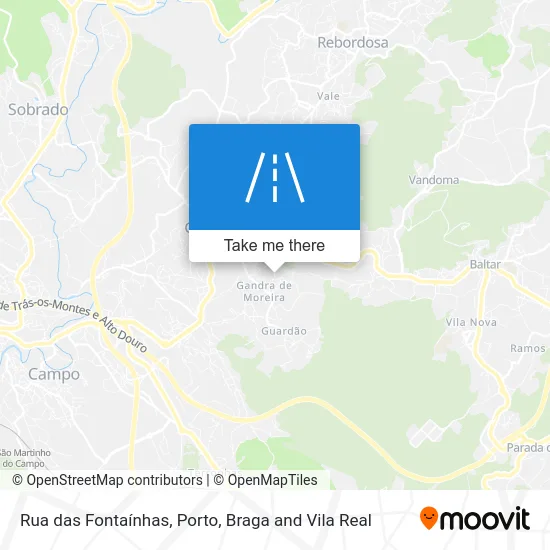 Rua das Fontaínhas map