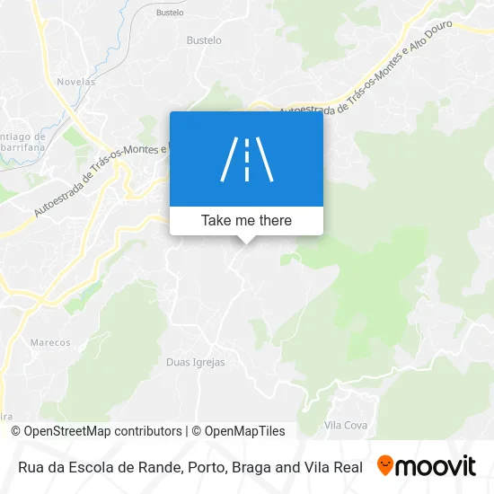 Rua da Escola de Rande map