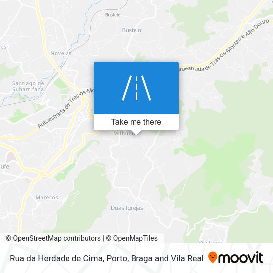 Rua da Herdade de Cima mapa