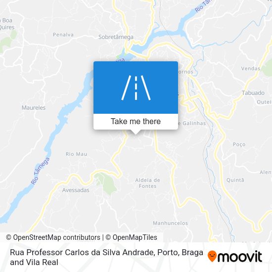 Rua Professor Carlos da Silva Andrade mapa
