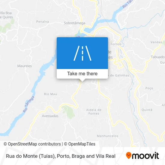 Rua do Monte (Tuías) map
