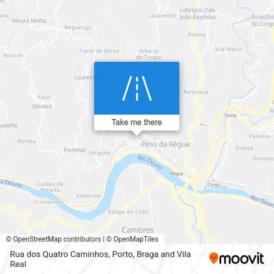 Rua dos Quatro Caminhos map