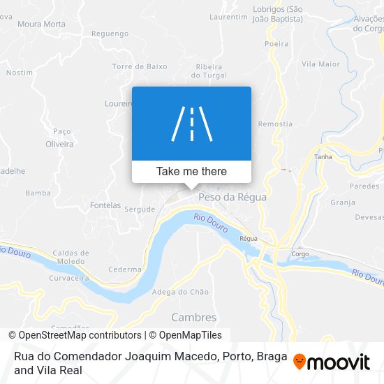 Rua do Comendador Joaquim Macedo map