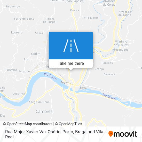 Rua Major Xavier Vaz Osório map