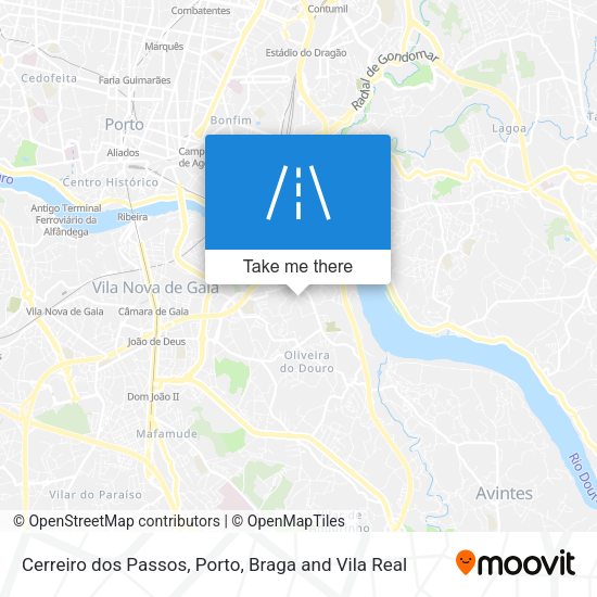 Cerreiro dos Passos mapa