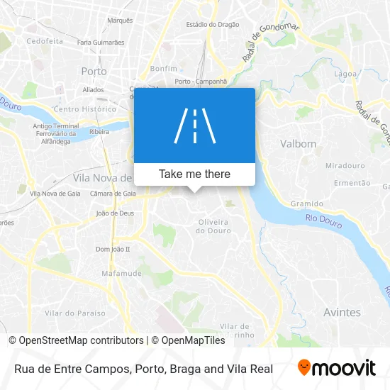 Rua de Entre Campos map