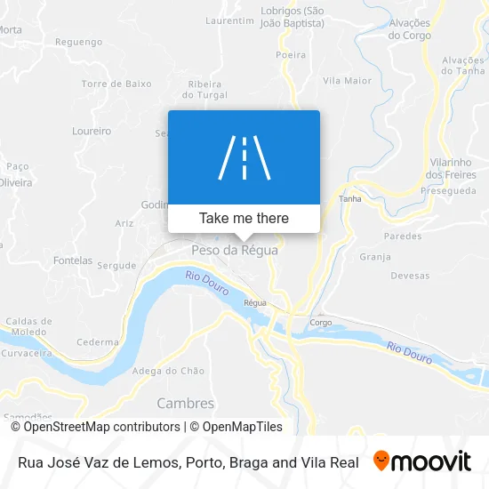 Rua José Vaz de Lemos map