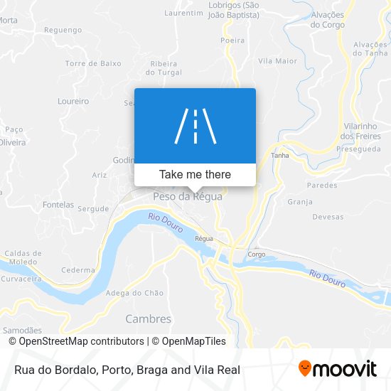 Rua do Bordalo mapa