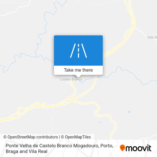 Ponte Velha de Castelo Branco Mogadouro map