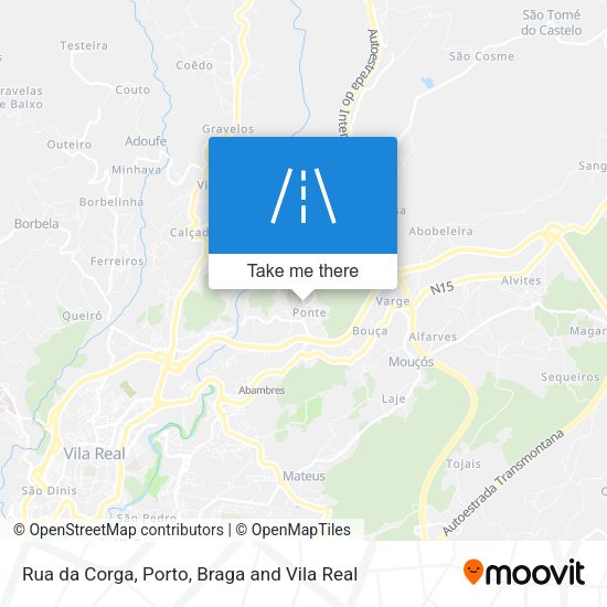 Rua da Corga map