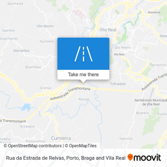 Rua da Estrada de Relvas mapa