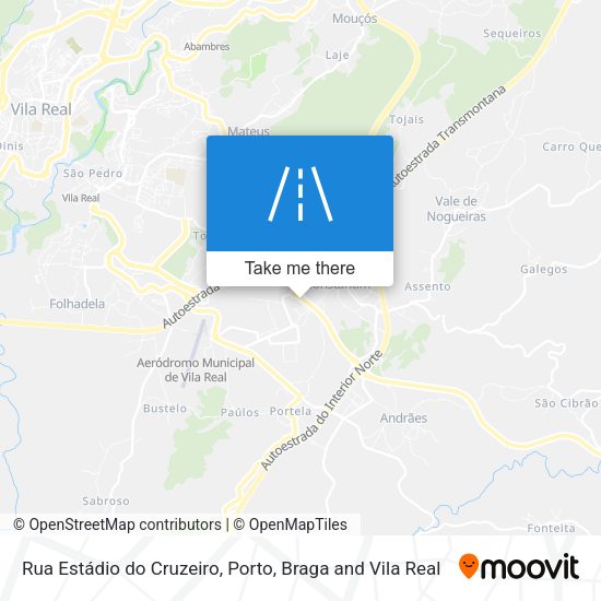 Rua Estádio do Cruzeiro map