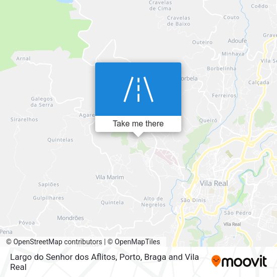 Largo do Senhor dos Aflitos mapa