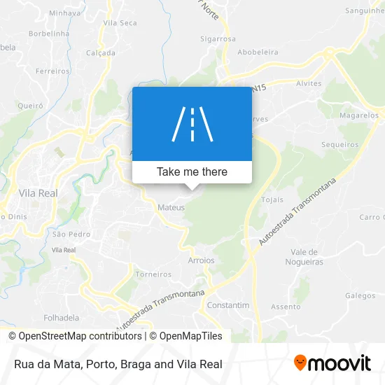 Rua da Mata map