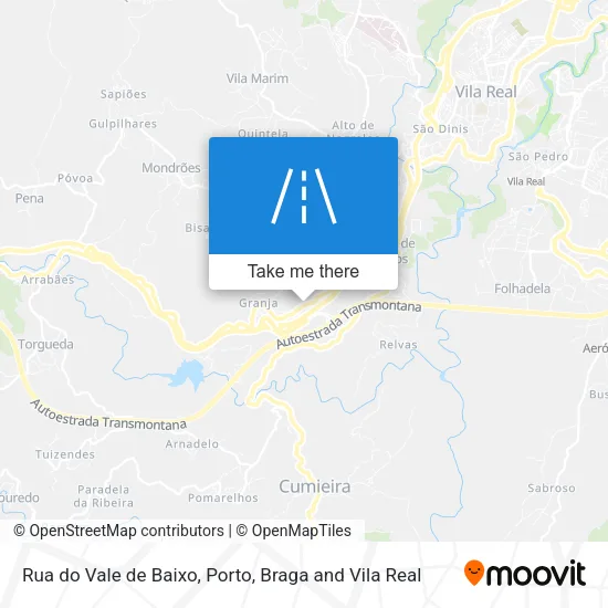 Rua do Vale de Baixo map