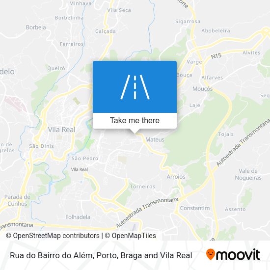 Rua do Bairro do Além map