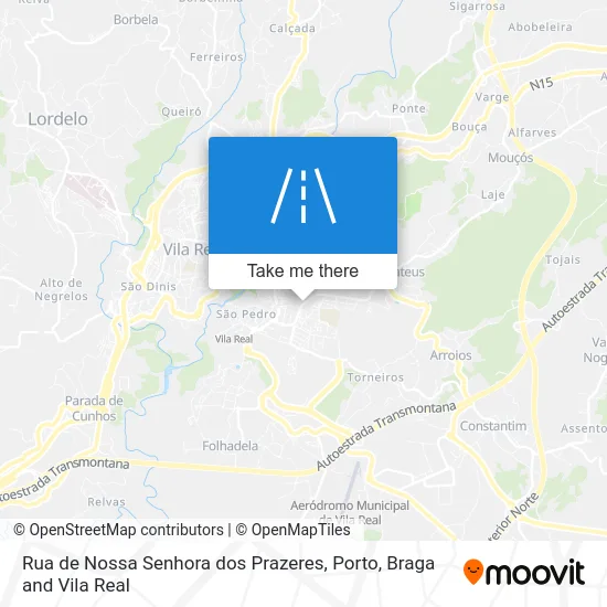 Rua de Nossa Senhora dos Prazeres map