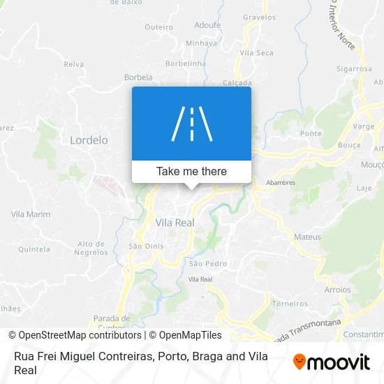 Rua Frei Miguel Contreiras map