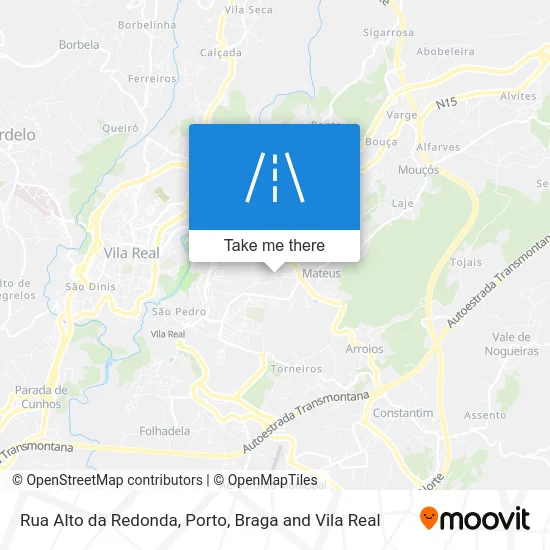Rua Alto da Redonda map