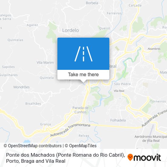 Ponte dos Machados (Ponte Romana do Rio Cabril) map