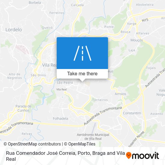Rua Comendador José Correia mapa