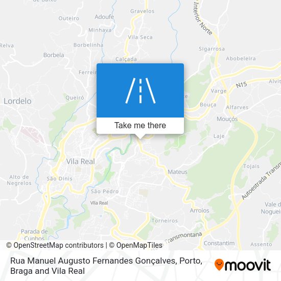 Rua Manuel Augusto Fernandes Gonçalves mapa