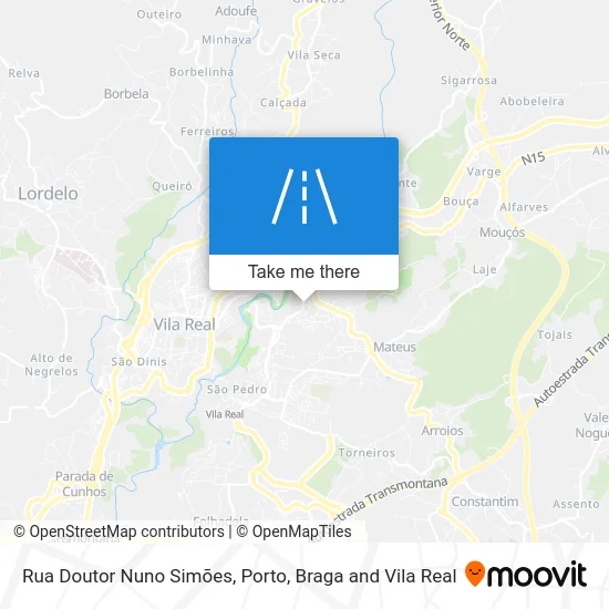 Rua Doutor Nuno Simões map