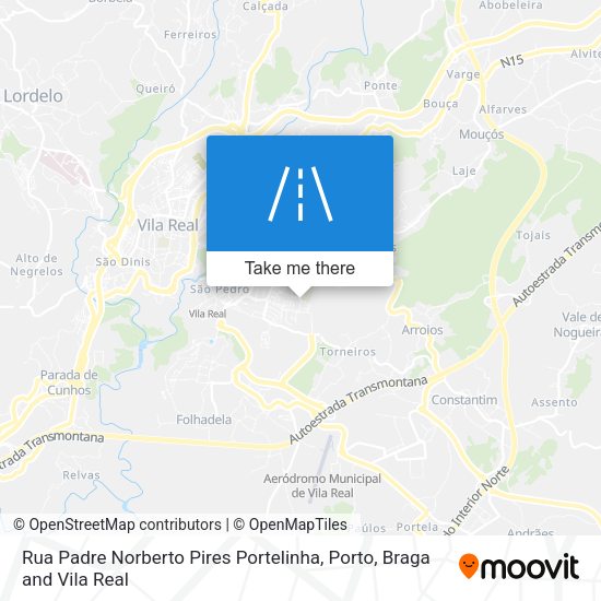 Rua Padre Norberto Pires Portelinha map
