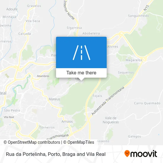 Rua da Portelinha map